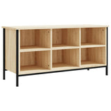 Vidaxl schoenenkast 100x35x50 cm bewerkt hout sonoma eikenkleurig