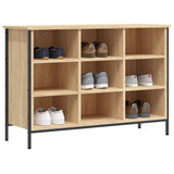 Vidaxl schoenenkast 100x35x70 cm bewerkt hout sonoma eikenkleurig