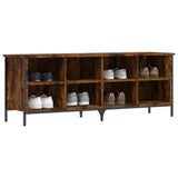 Vidaxl schoenenkast 131x35x50 cm bewerkt hout gerookt eikenkleurig