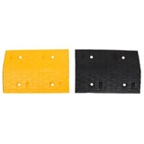 Vidaxl verkeersdrempels 2 st 97x32,5x4 cm rubber geel en zwart