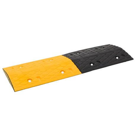 VidaXL Verkeersdrempels 3 st 97x32,5x4 cm rubber geel en zwart