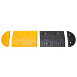 Vidaxl verkeersdrempel 226x32,5x4 cm rubber geel en zwart