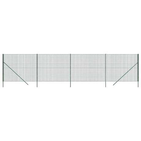 VidaXL Draadgaashek 1,8x10 m gegalvaniseerd staal groen