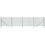 Vidaxl draadgaashek 2x10 m gegalvaniseerd staal groen
