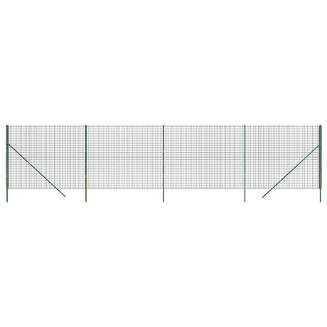 Vidaxl draadgaashek 2x10 m gegalvaniseerd staal groen