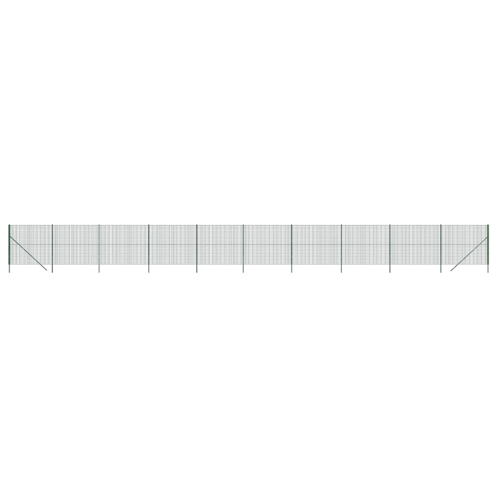 VidaXL Draadgaashek 2,2x25 m gegalvaniseerd staal groen