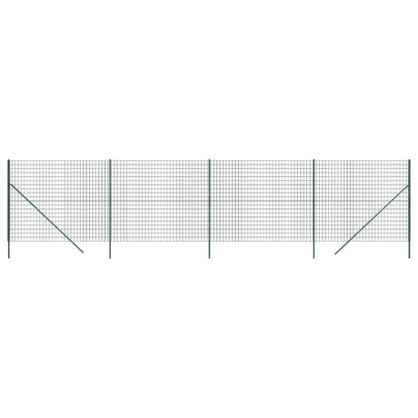 VidaXL Draadgaashek 1,6x10 m gegalvaniseerd staal groen