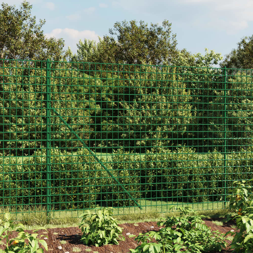Vidaxl draadgaashek 1,6x10 m gegalvaniseerd staal groen
