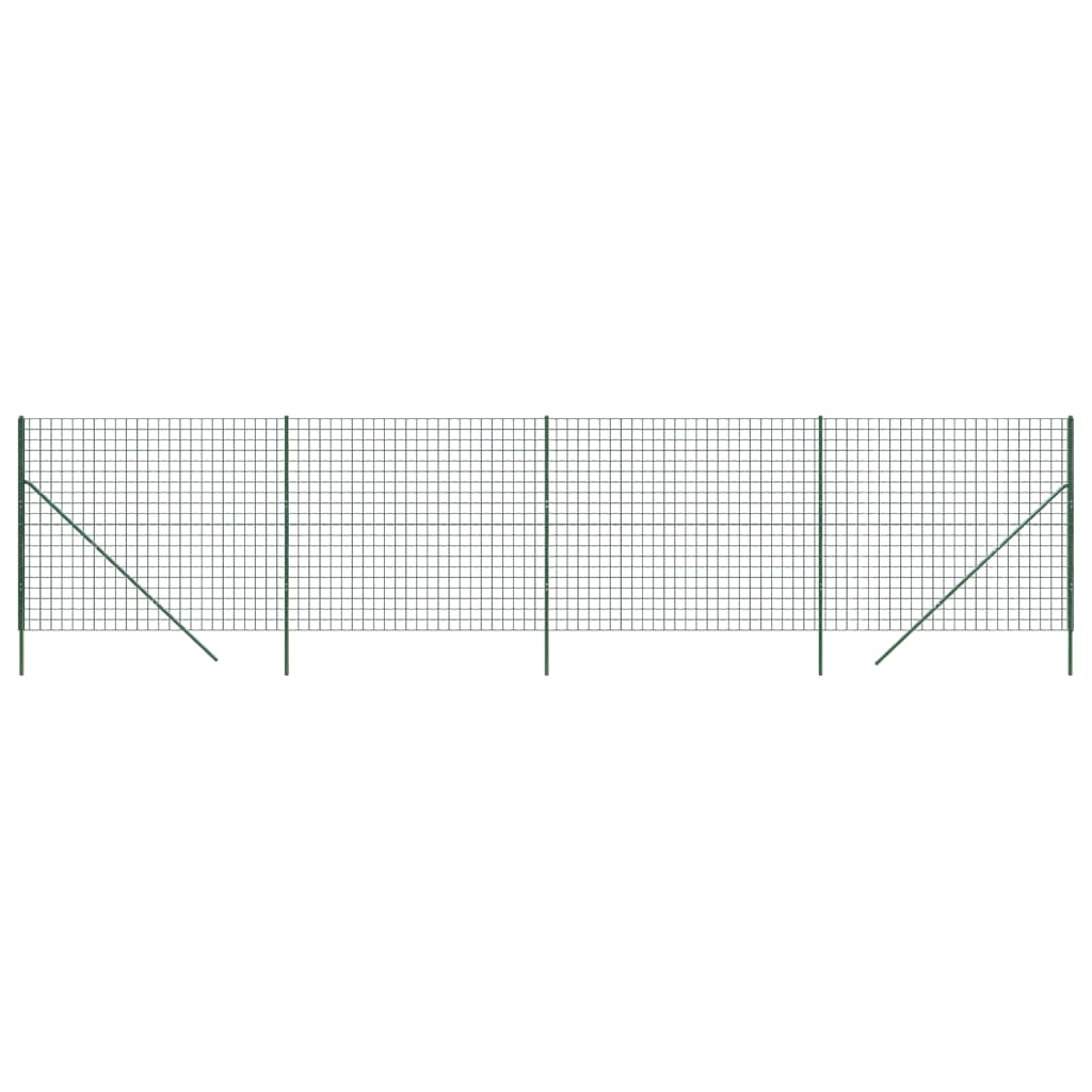 VidaXL Draadgaashek 1,4x10 m gegalvaniseerd staal groen