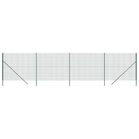 VidaXL Draadgaashek 1,4x10 m gegalvaniseerd staal groen