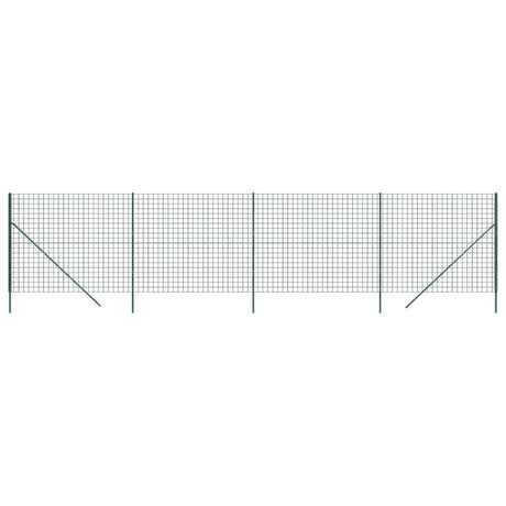 VidaXL Draadgaashek 1,6x10 m gegalvaniseerd staal groen