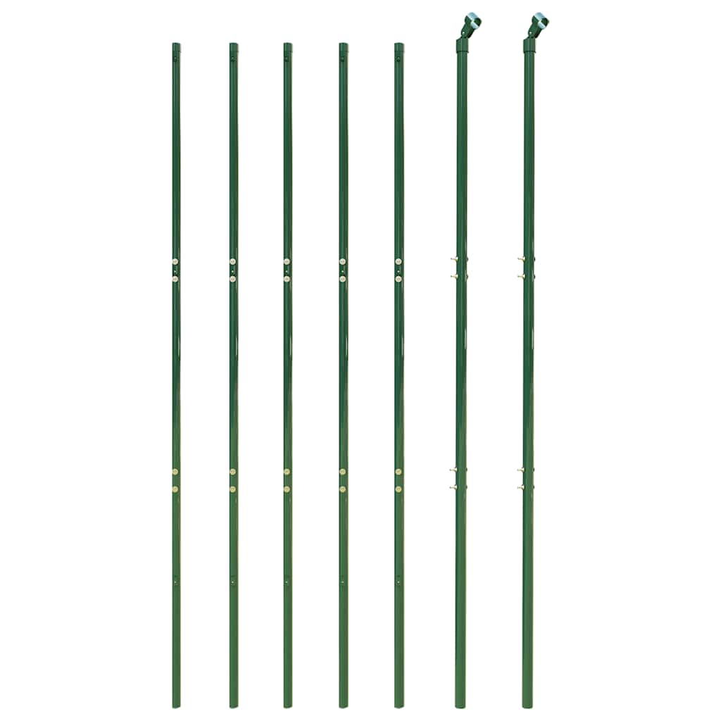 Vidaxl draadgaashek 1,6x10 m gegalvaniseerd staal groen