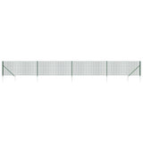 Vidaxl draadgaashek met grondankers 1,1x10 m groen