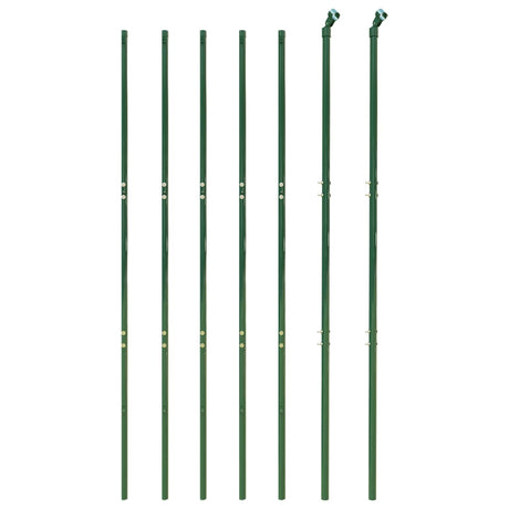 Vidaxl draadgaashek met grondankers 1,4x10 m groen
