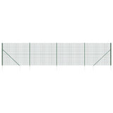 Vidaxl draadgaashek met grondankers 1,6x10 m groen