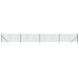 Vidaxl draadgaashek met grondankers 0,8x10 m groen