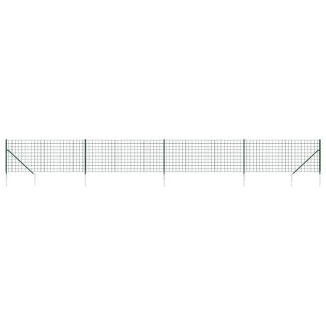 Vidaxl draadgaashek met grondankers 0,8x10 m groen