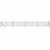 Vidaxl draadgaashek met grondankers 1,1x10 m groen