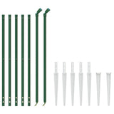 Vidaxl draadgaashek met grondankers 1,1x10 m groen