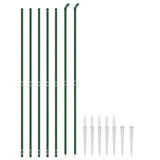 Vidaxl draadgaashek met grondankers 1,6x10 m groen