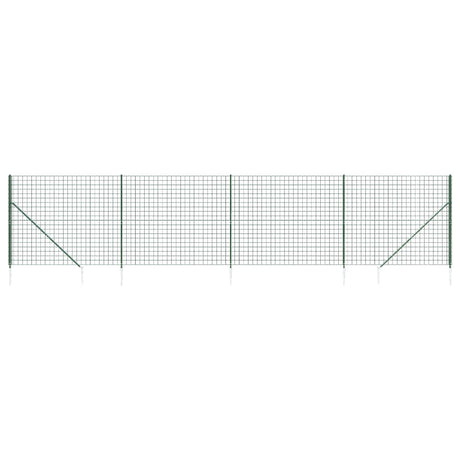 VidaXL Draadgaashek met grondankers 1,8x10 m groen