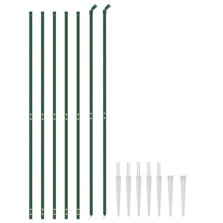 Vidaxl draadgaashek met grondankers 1,8x10 m groen