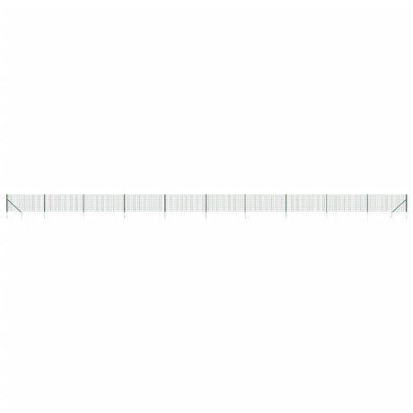 Vidaxl draadgaashek met grondankers 0,8x25 m groen