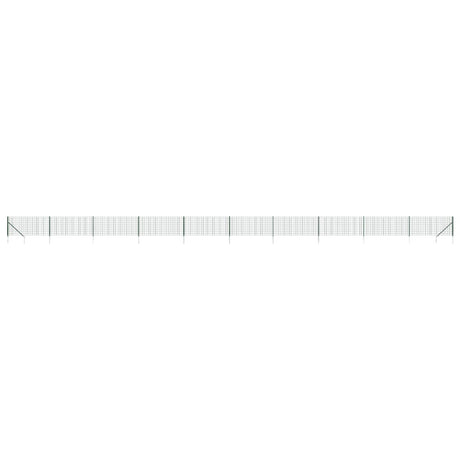 VidaXL Draadgaashek met grondankers 1,1x25 m groen