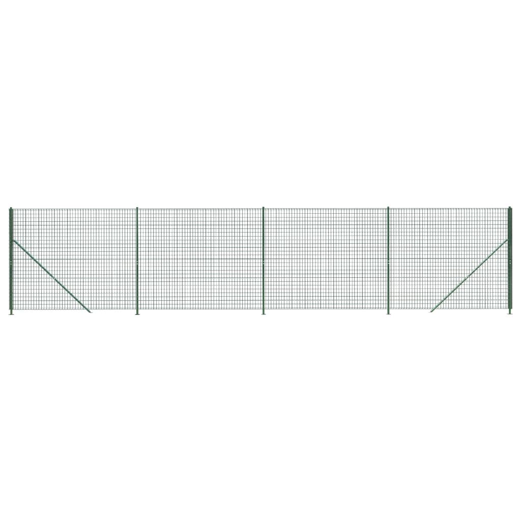 VidaXL Draadgaashek met flens 1,8x10 m groen