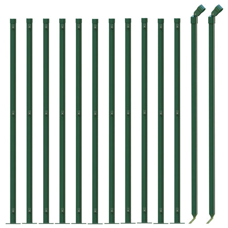 Vidaxl draadgaashek met flens 1,1x25 m groen