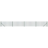 Vidaxl draadgaashek met flens 0,8x10 m groen