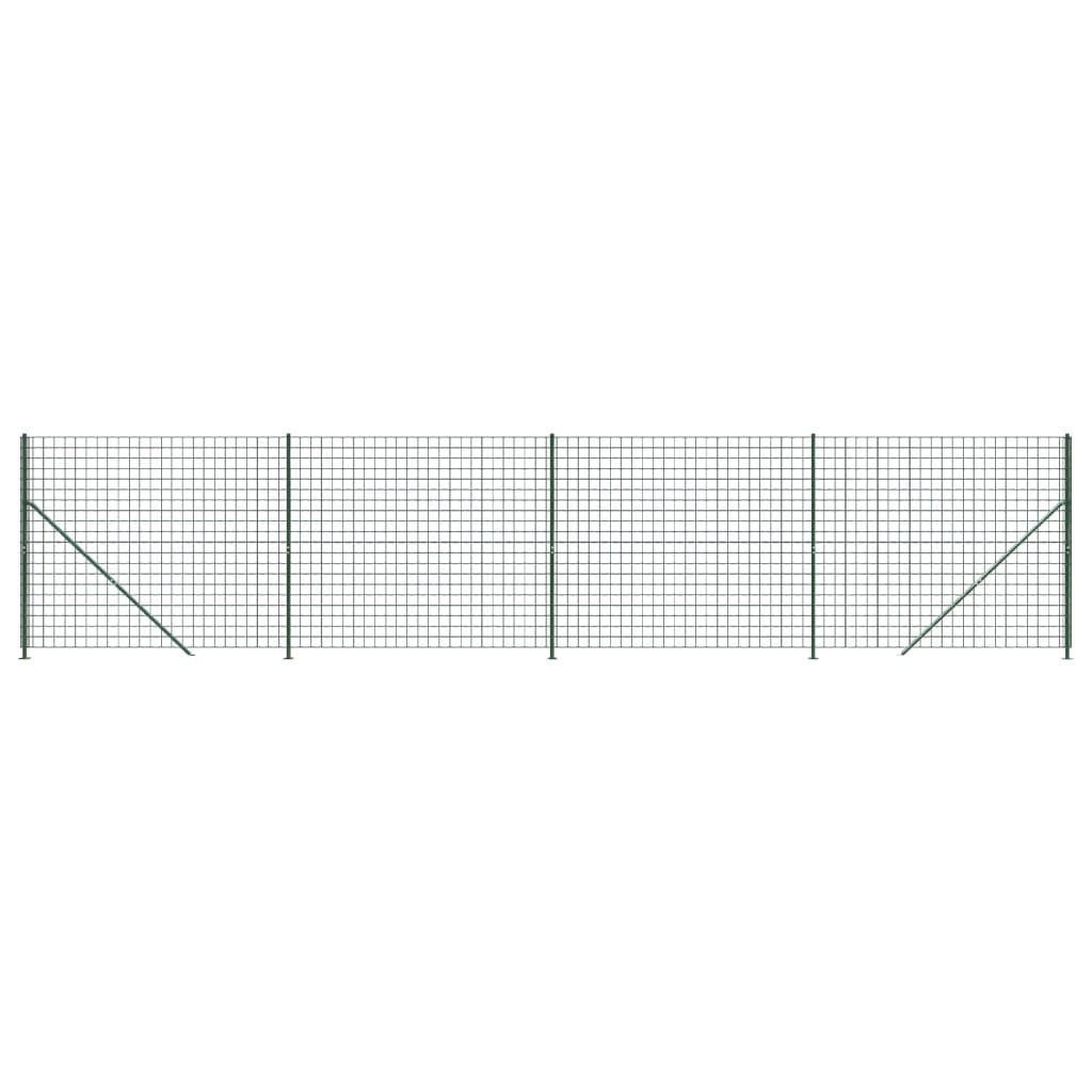 VidaXL Draadgaashek met flens 2,2x10 m groen