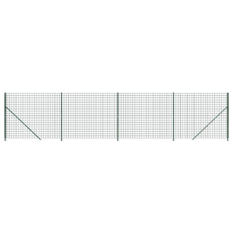 VidaXL Draadgaashek met flens 2,2x10 m groen