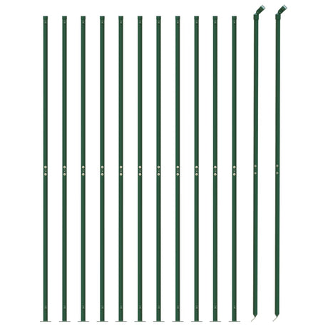 Vidaxl draadgaashek met flens 0,8x25 m groen