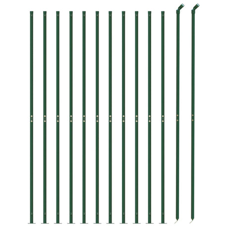 Vidaxl draadgaashek met flens 1,1x25 m groen
