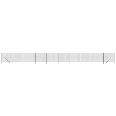 VidaXL Draadgaashek 1,6x25 m gegalvaniseerd staal antracietkleur