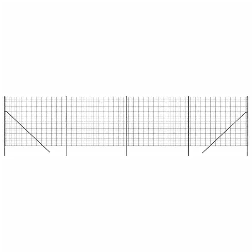 VidaXL Draadgaashek 1,8x10 m gegalvaniseerd staal antracietkleurig