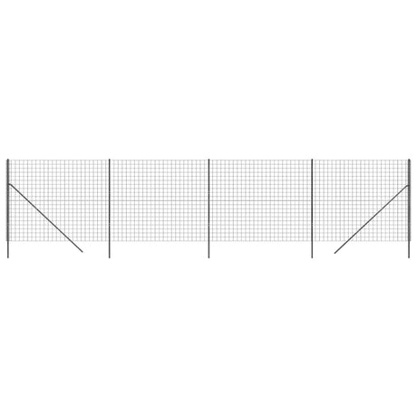 VidaXL Draadgaashek 2,2x10 m gegalvaniseerd staal antracietkleurig