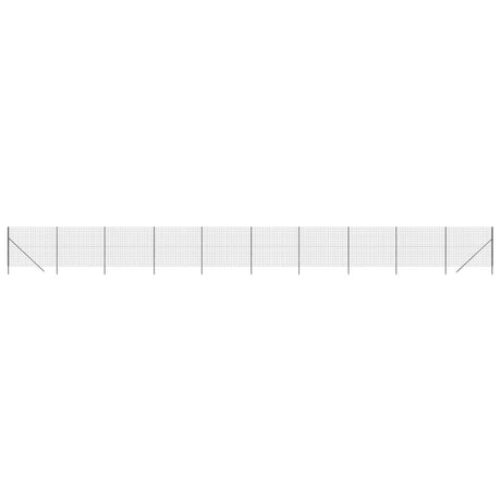 VidaXL Draadgaashek 2,2x25 m gegalvaniseerd staal antracietkleur