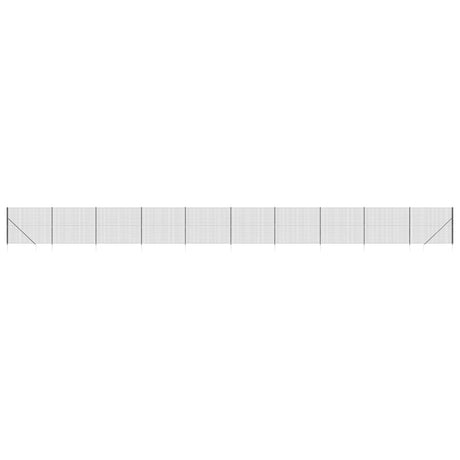 VidaXL Draadgaashek met grondankers 1,8x25 m antracietkleurig