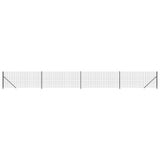 Vidaxl draadgaashek met flens 1x10 m antracietkleurig