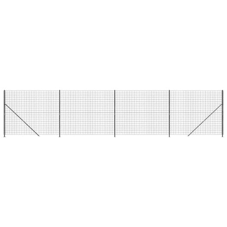 Vidaxl draadgaashek met flens 1,8x10 m antracietkleurig