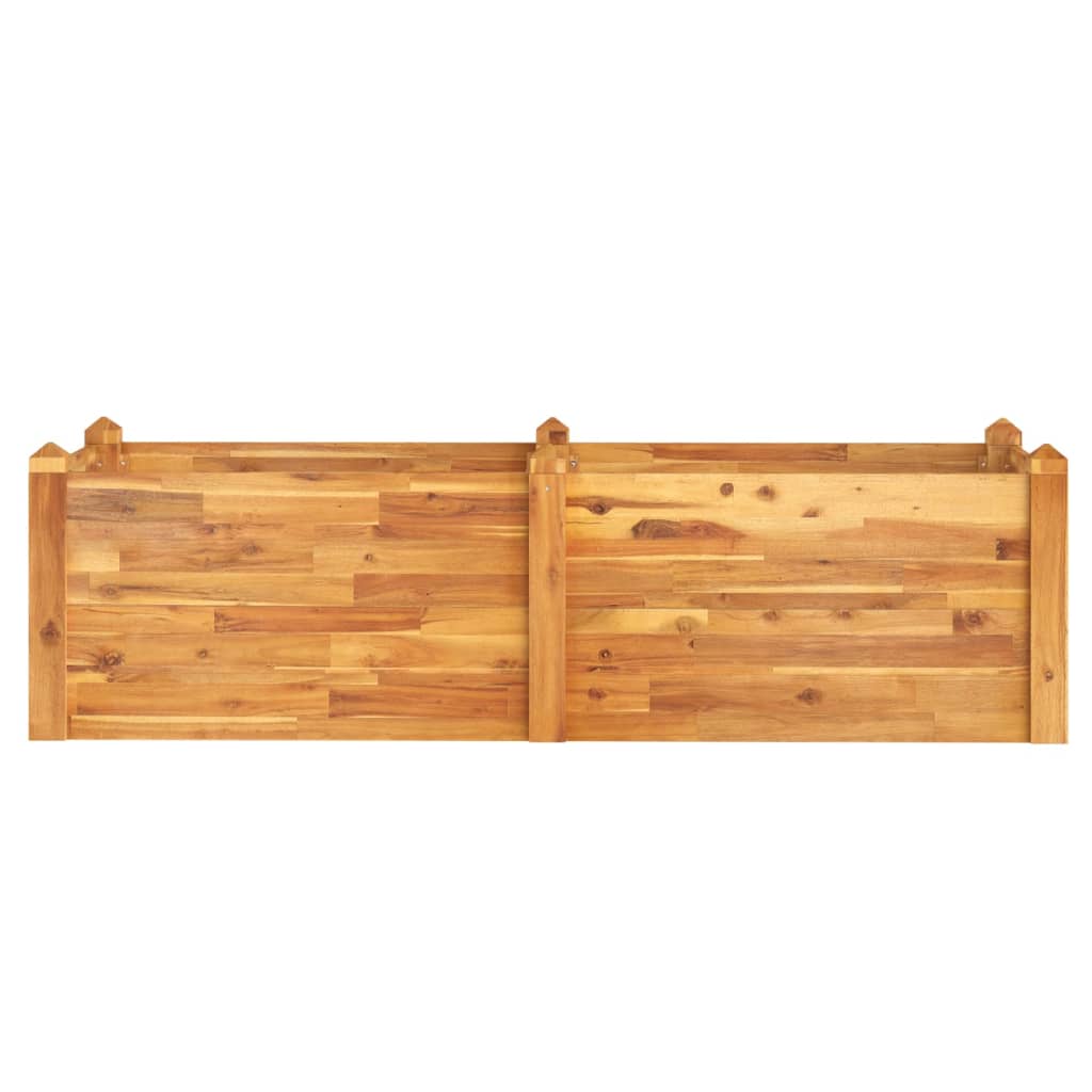 Vidaxl plantenbak verhoogd 160x60x44 cm massief acaciahout