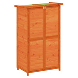 Vidaxl tuinschuur 83x57x140 cm massief grenenhout bruin