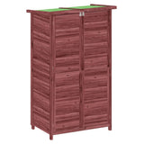 Vidaxl tuinschuur 83x57x140 cm massief grenenhout mokkakleurig