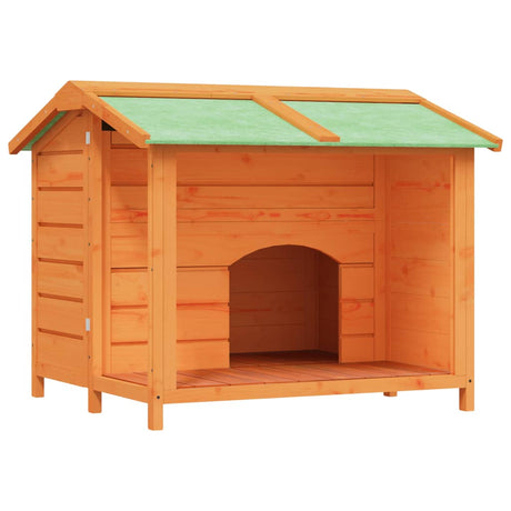 Vidaxl hondenhok 96x87x80,5 cm massief grenenhout bruin