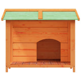 Vidaxl hondenhok 96x87x80,5 cm massief grenenhout bruin