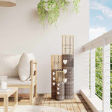 Vidaxl kaarsenhouders 3 st wicker grijs