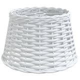 Vidaxl plafondlampenkap ø38x23 cm wicker wit