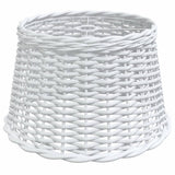 Vidaxl plafondlampenkap ø45x28 cm wicker wit